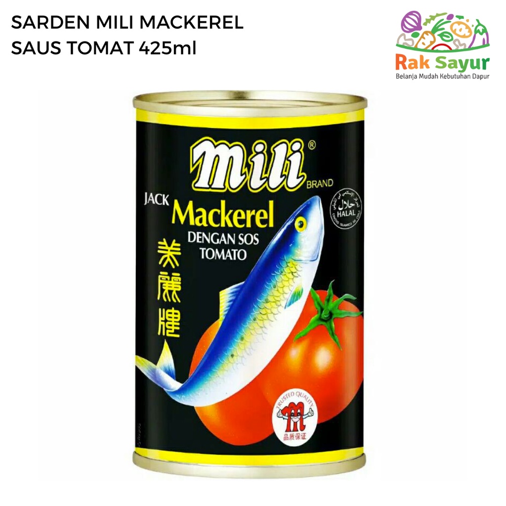 

Sarden Mili Makckerel 425ml Saus Tomat Rak Sayur Pasar Murah Online Padang