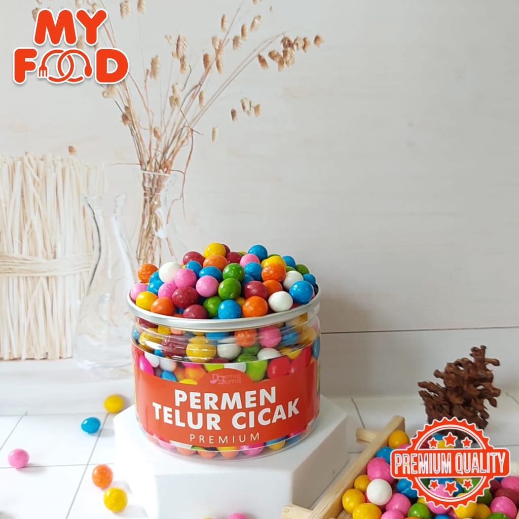 

[Myfoodofficial] - Can Permen Telur Cicak Soy Bean Rainbow Candy Kualitas Premium