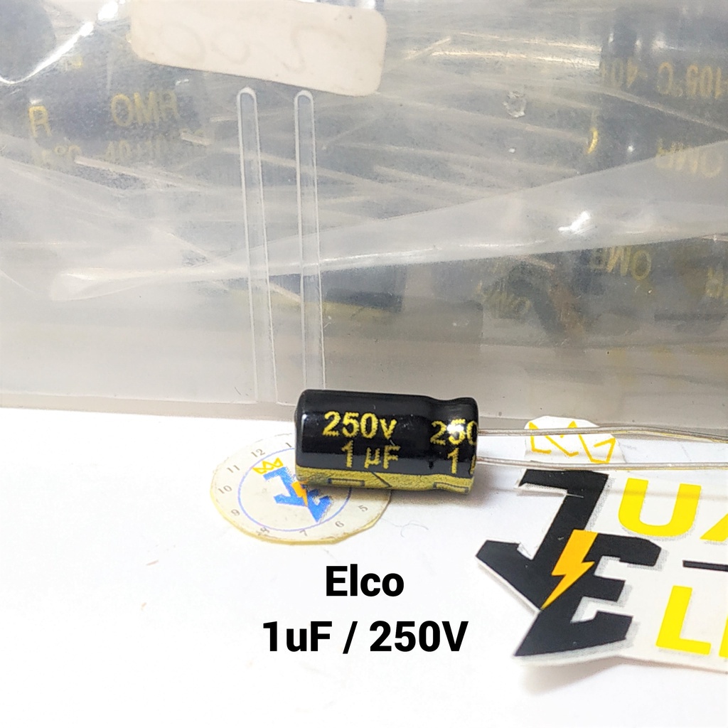 KAPASITOR ELCO 1uF / 250V (1 Pcs) | Capasitor Elko 1 uF/250 Volt