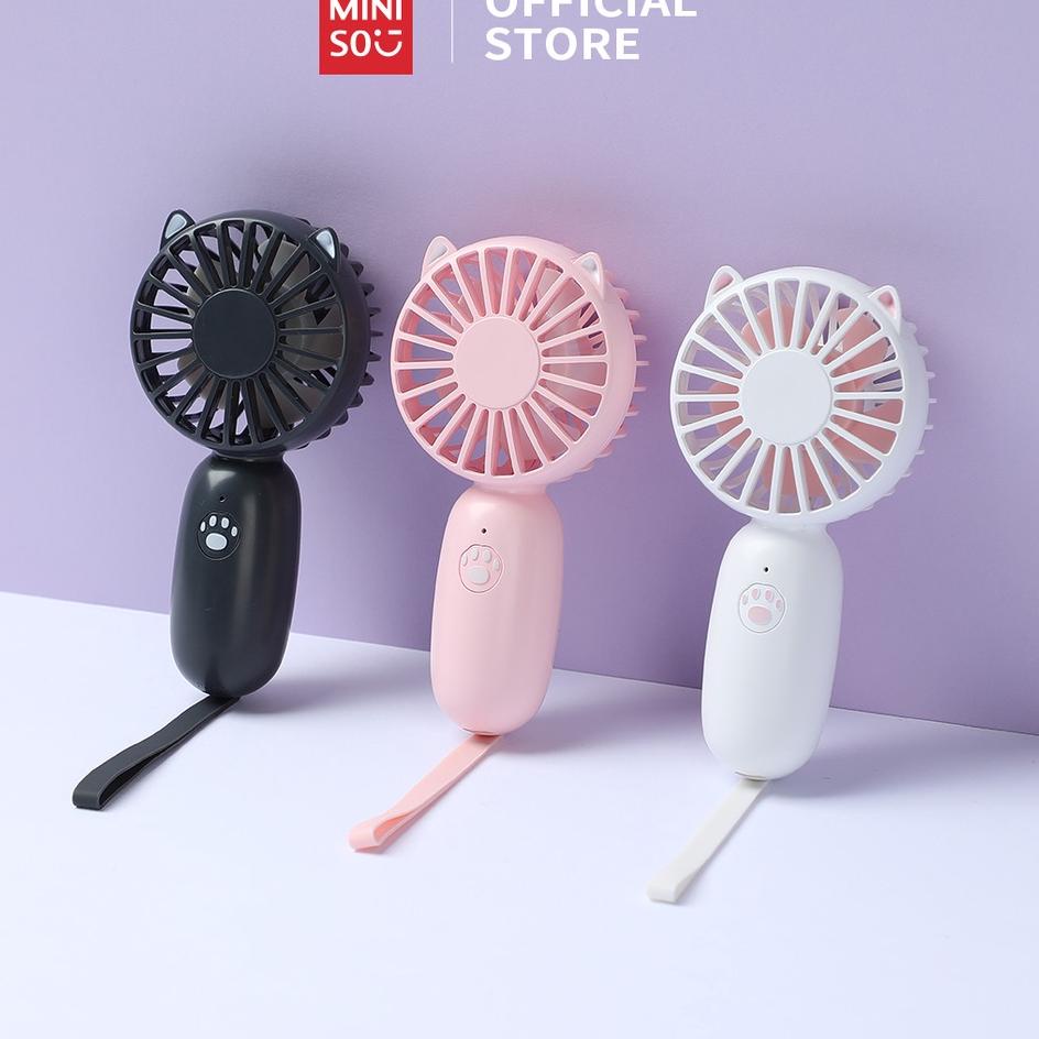 12.12 MALL MINISO Official  Mini Kipas Lipat Fan Kipas Angin Portable Kipas Tiga Kecepatan Mini Daya