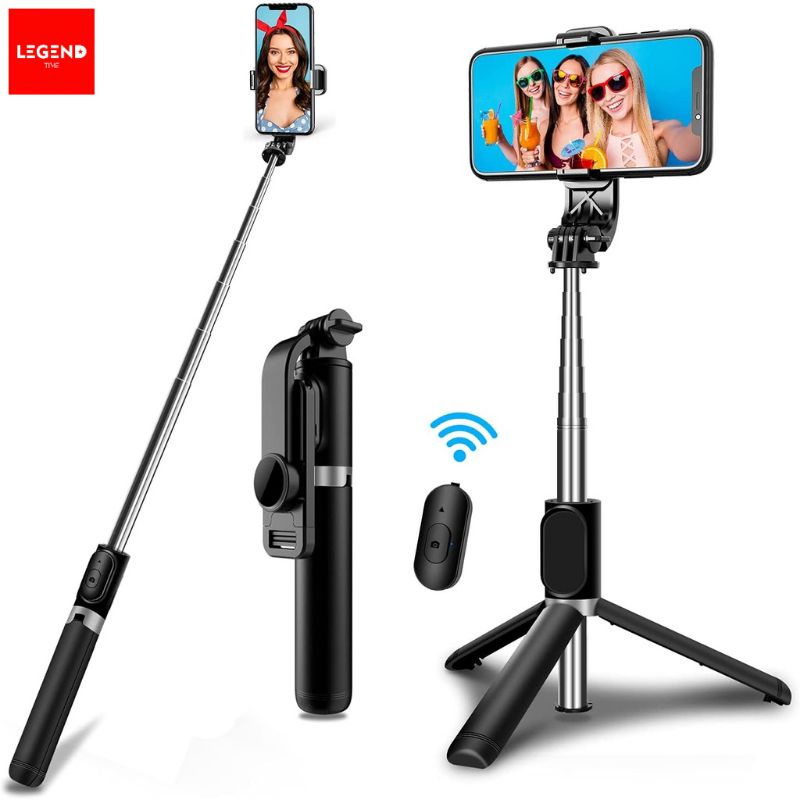 (3 IN 1) TONGSIS TRIPOD REMOTE Selfie Stick Bluetooth 3 In 1/Tongsis Bluetooth 3 In 1