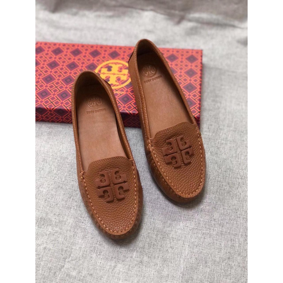 Sepatu Wanita TB Lowell Tumbled Leather Driver Flats