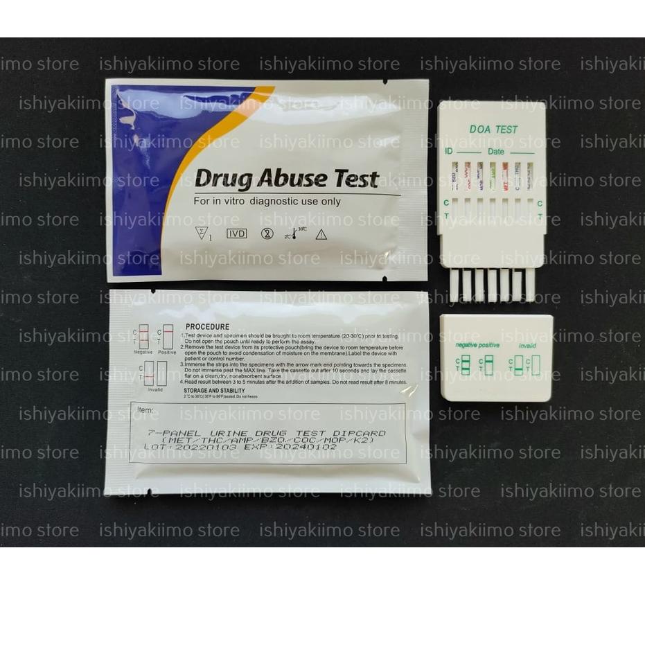 ☪ Drug Abuse Test Alat Tes Urine Narkoba-7 Parameter (Sinte/Gorila/K2) ❅