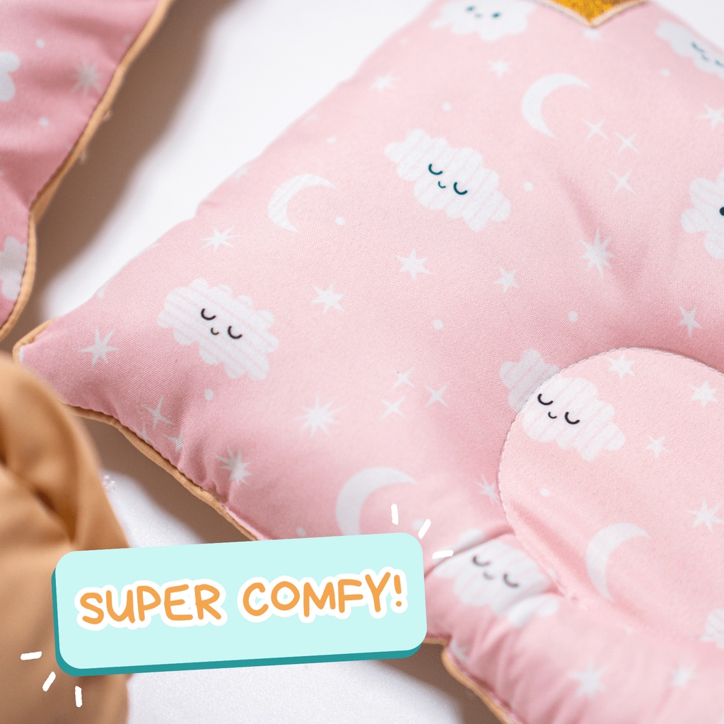 Cinnamon Baby - Bantal Guling Bayi Set Claudio Series / Baby Pillow Set / Bantal Peyang Bayi Set