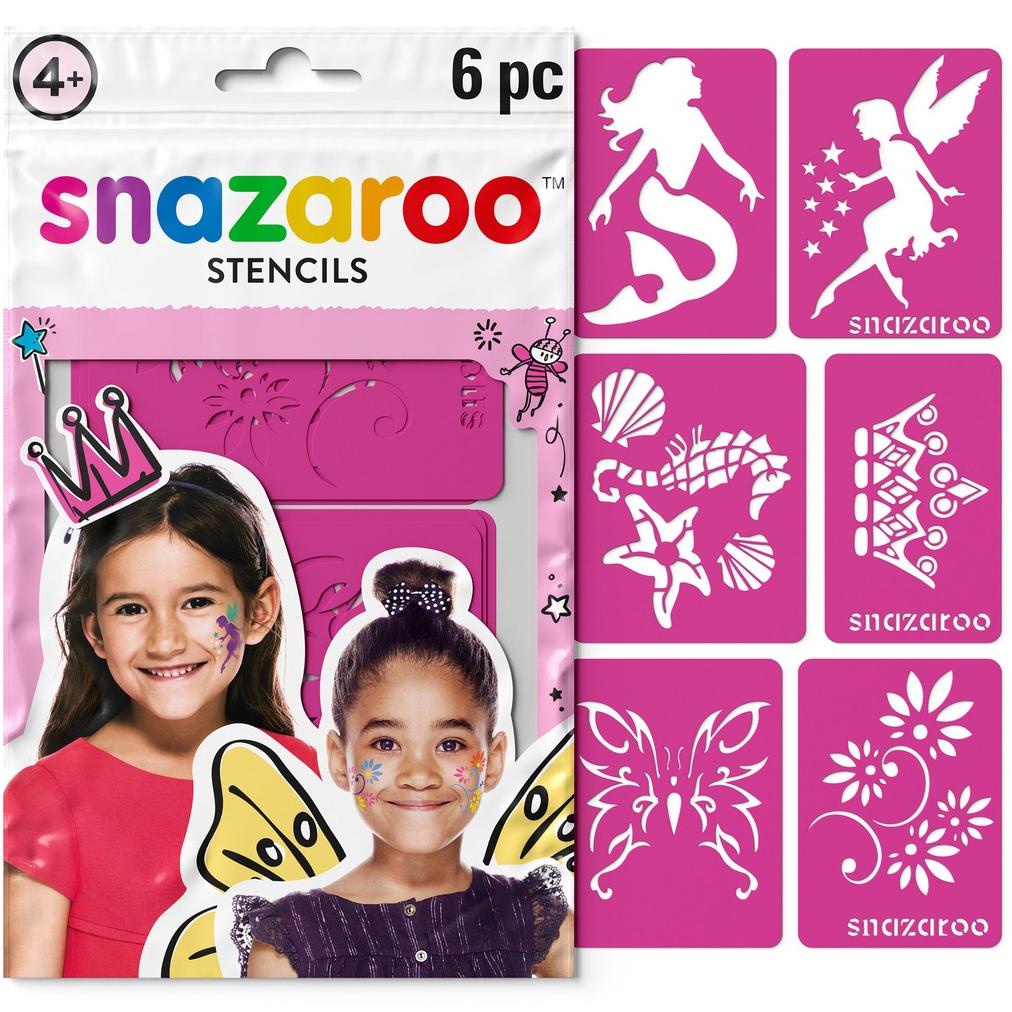 

Cetakan Stensil Snazaroo Stencil Set 6 Face Body Paint