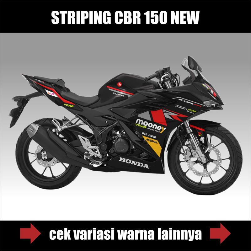 Stiker Honda CBR 150 New Variasi Racing Money / Skotlet Body Motor Cbr 150 New Variasi Motif Money