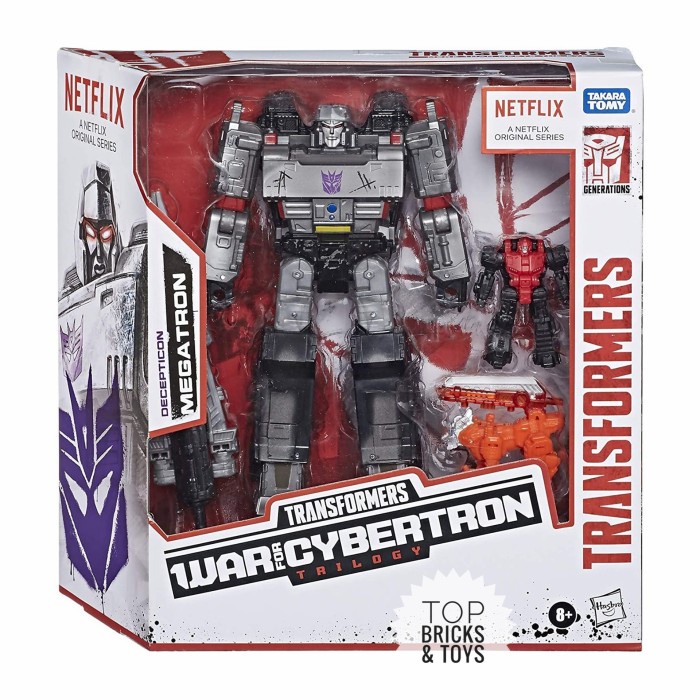 Terlaris Hasbro, Transformers Netflix Wfc Voyager Class Decepticon Megatron