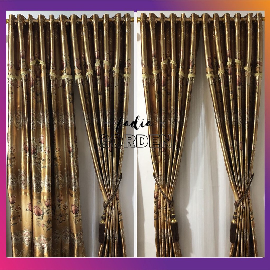 GORDEN BLACKOUT GLOSSY ANDREA MOTIF BUNGA TULIP/GORDEN BLACKOUT GLOSSY SMOKRING/GORDEN BLACKOUT SMOK