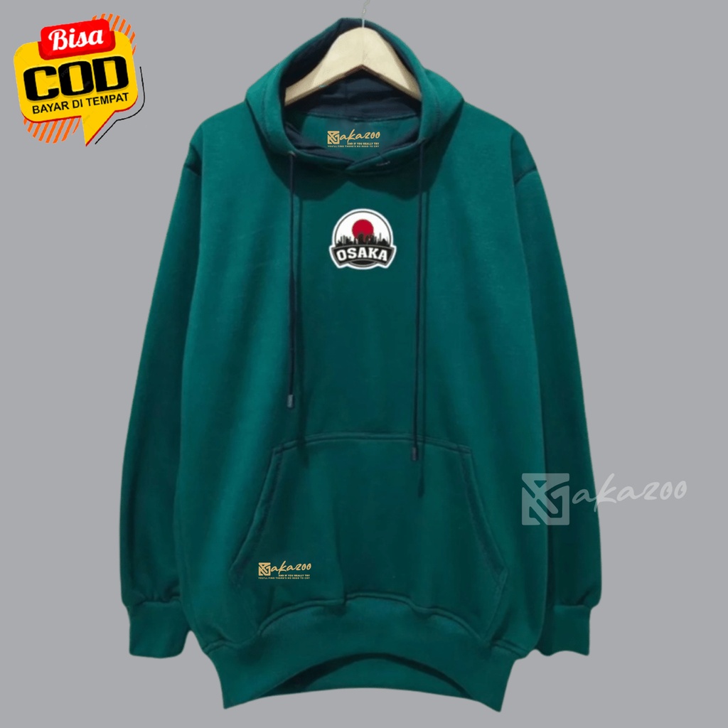 switer pria switer cowok logo JPN osaka hijau hoodie oversize pria distro sweater jumbo xxl murah jamper cewe polos hoodie tebal hodie pria original distro unisex M L XL XXL premium akazoo
