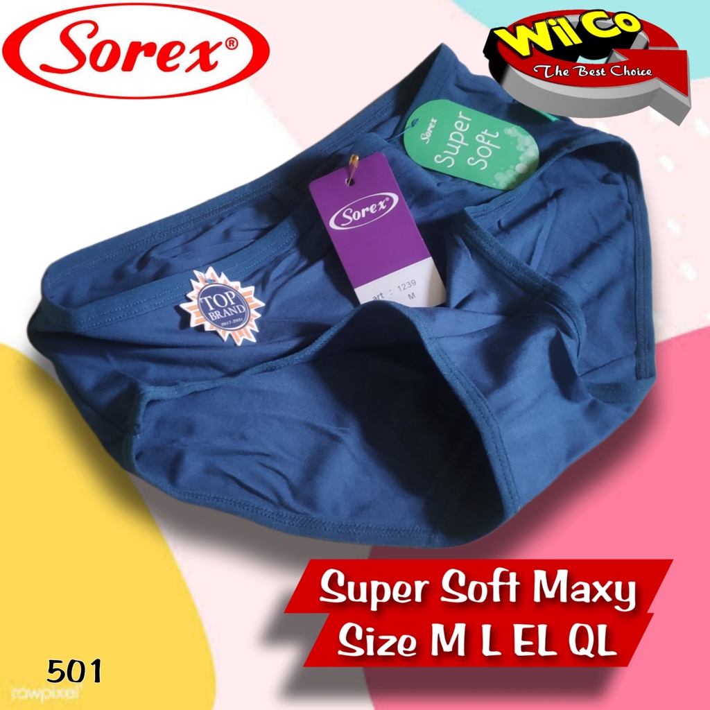 K501S - (HARGA PER 6 PCS) CELANA DALAM WANITA PAKAIAN WANITA PAKAIAN DALAM SOREX SIZE M - XXL