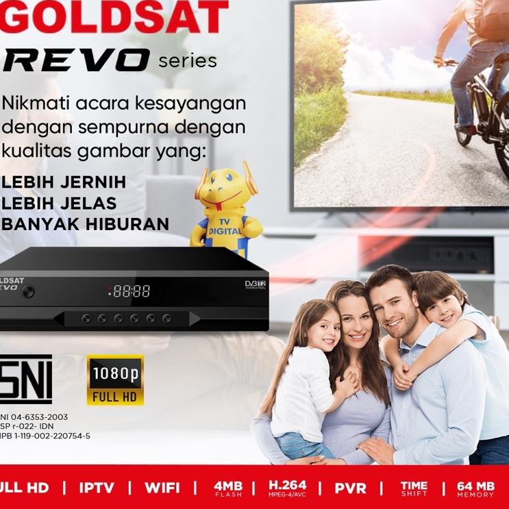 ♪ Decoder TV Box Digital GOLDSAT REVO DVB-T2 ✽
