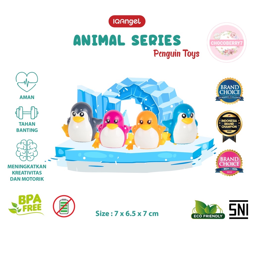 IQ Angel Penguin Toys IQ668 / Mainan Putar / Mainan Bayi / Pinguin putar