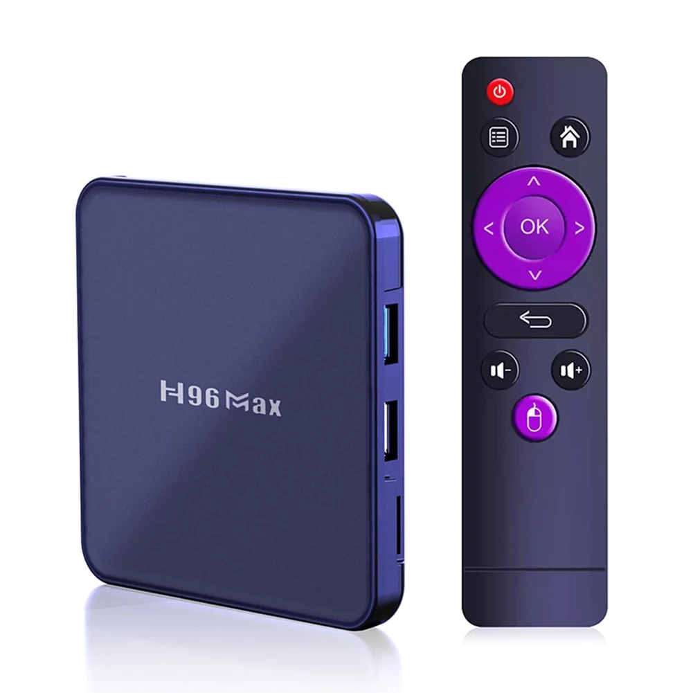 Android TV Box H96 MAX 4GB 32GB Bluetooth Miracast Resolusi 4K
