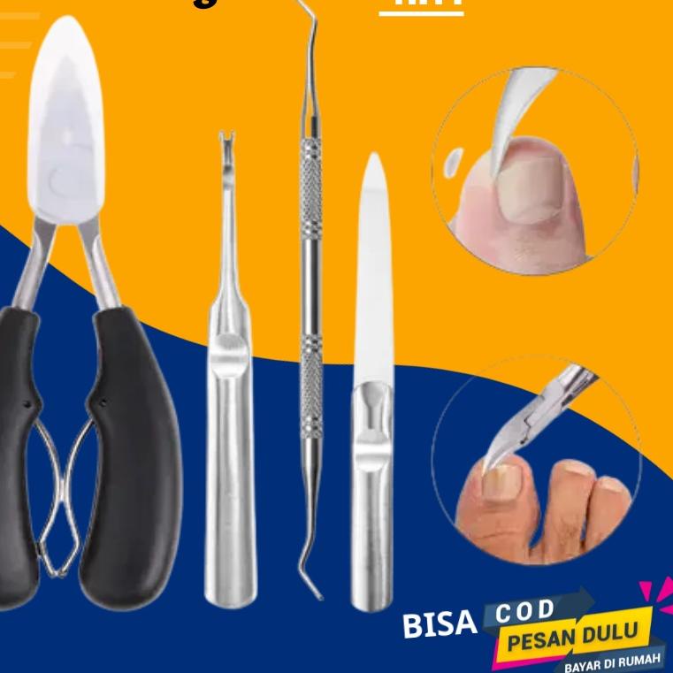 ✨12.12✨ Kumplit Gunting Pemotong Kuku Jempol Kaki Miring Anti Cantengan Set / Alat Potong Kuku cante