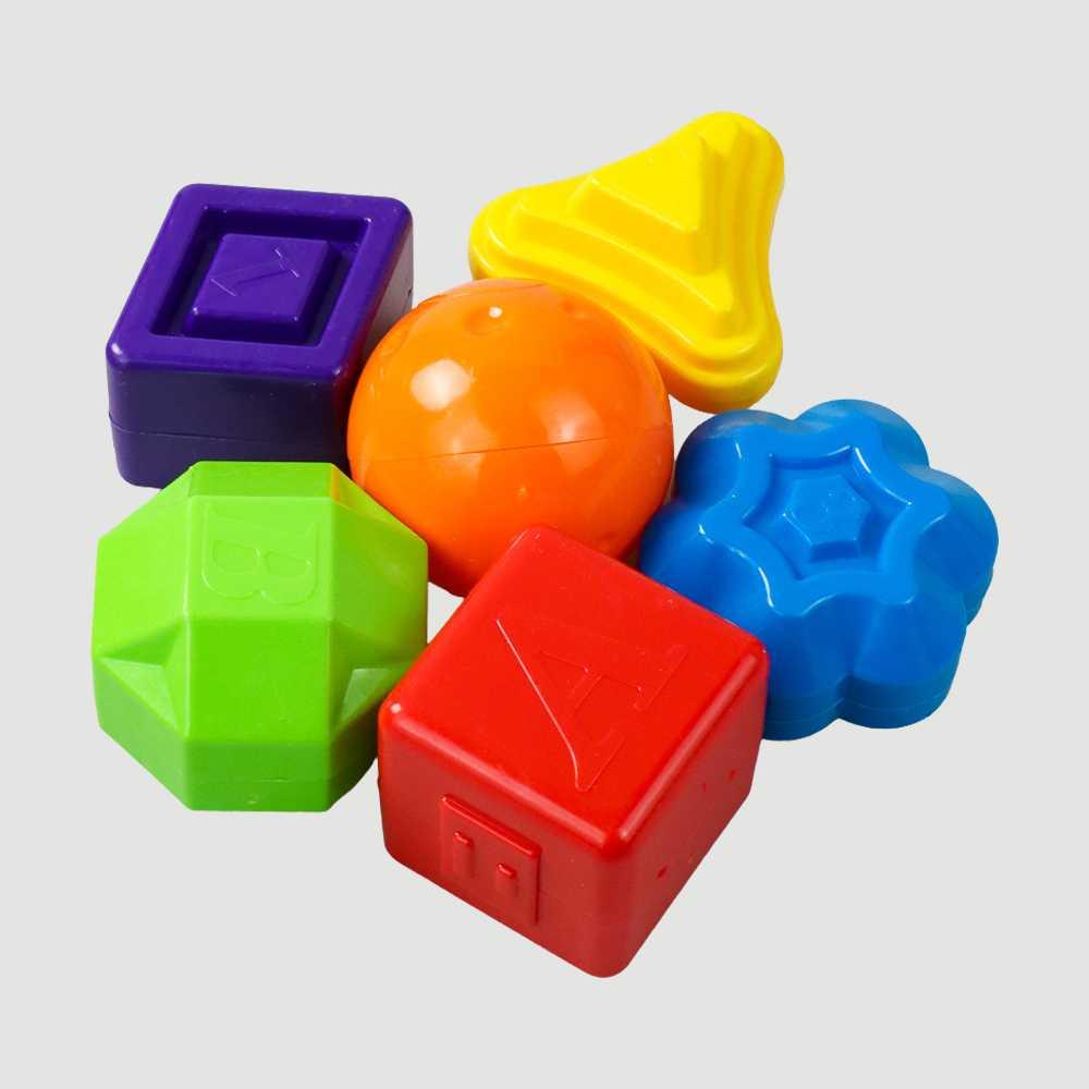 Mainan Anak Montessori Shape Blocks Game - JK-790 - Multi-Color