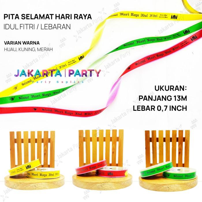 

Pita Ribbon Idul Fitri / Pita Roll Selamat Hari Raya Idul Fitri Hijau 079