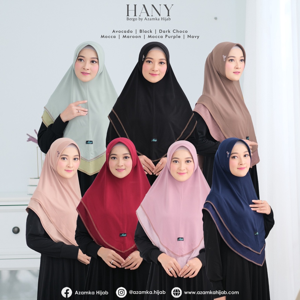 Hijab Instan Bergo Hany by Azamka Faidh