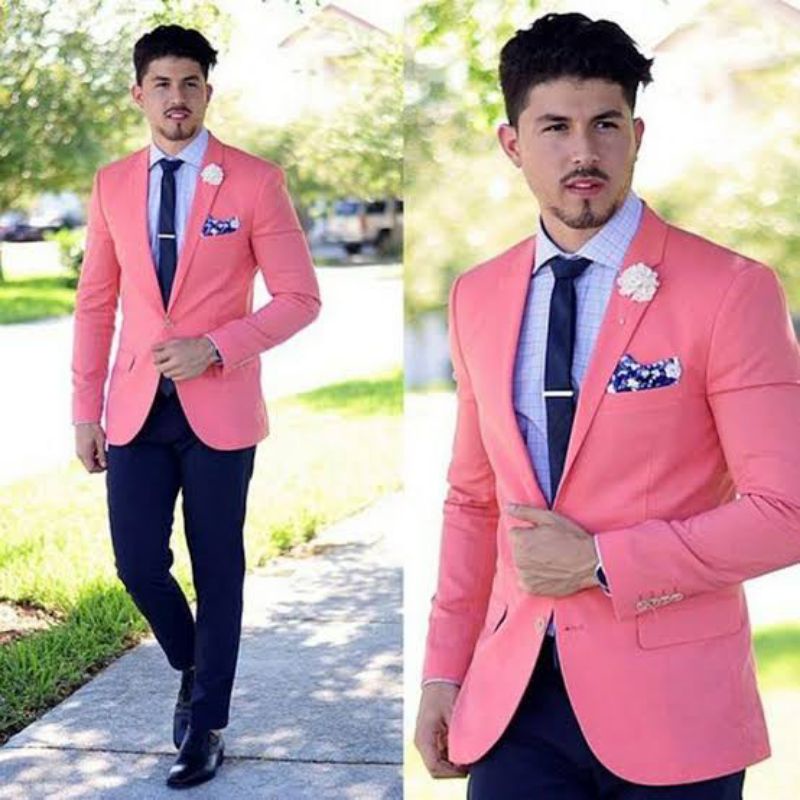 Jas Blazer Pria Formal Warna Pink - Jas Pink