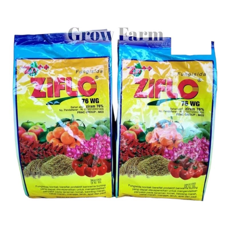 Fungisida Ziflo 76wg 800 Gram Plus Zink ++ Bahan Aktif Ziram 76%