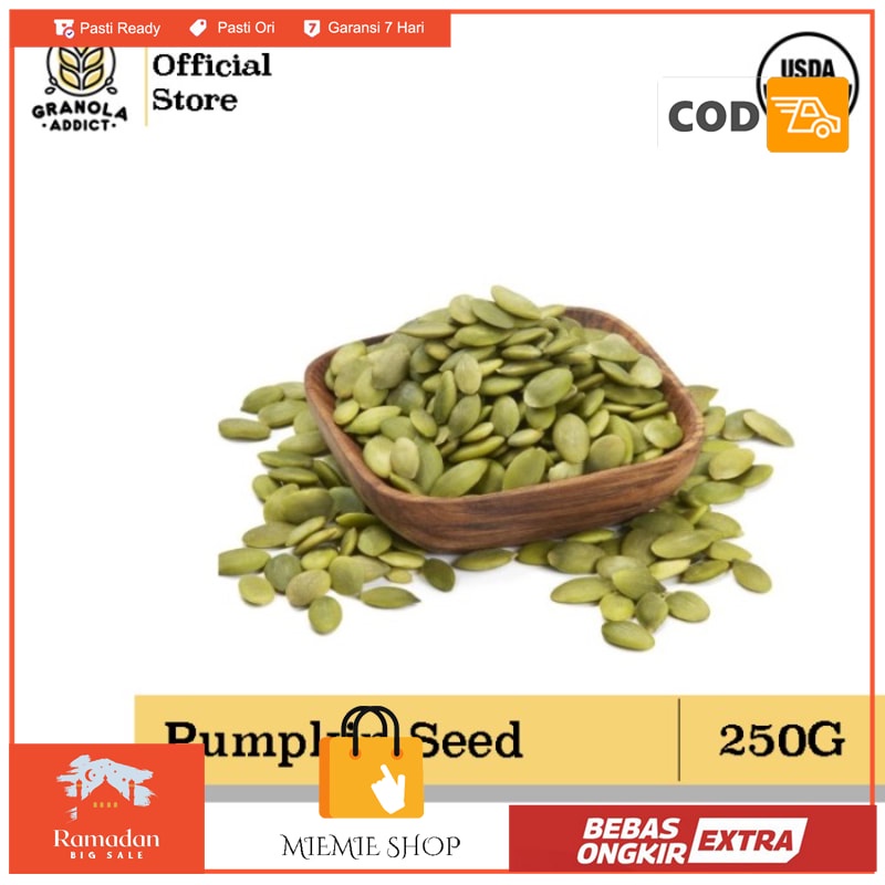 

Pumpkin Seed / Biji Labu Kupas 250G - Granola Addict Ingredients