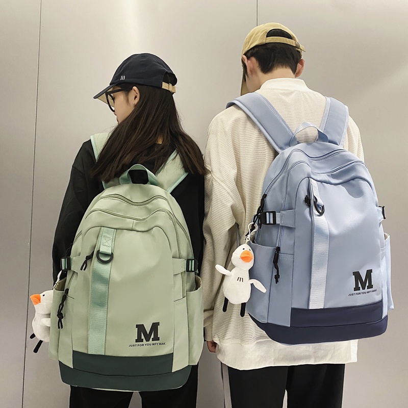 Mainland Tas Ransel Backpack Sekolah Pria Wanita Anti Air Korean Style Casual Trendy TR412