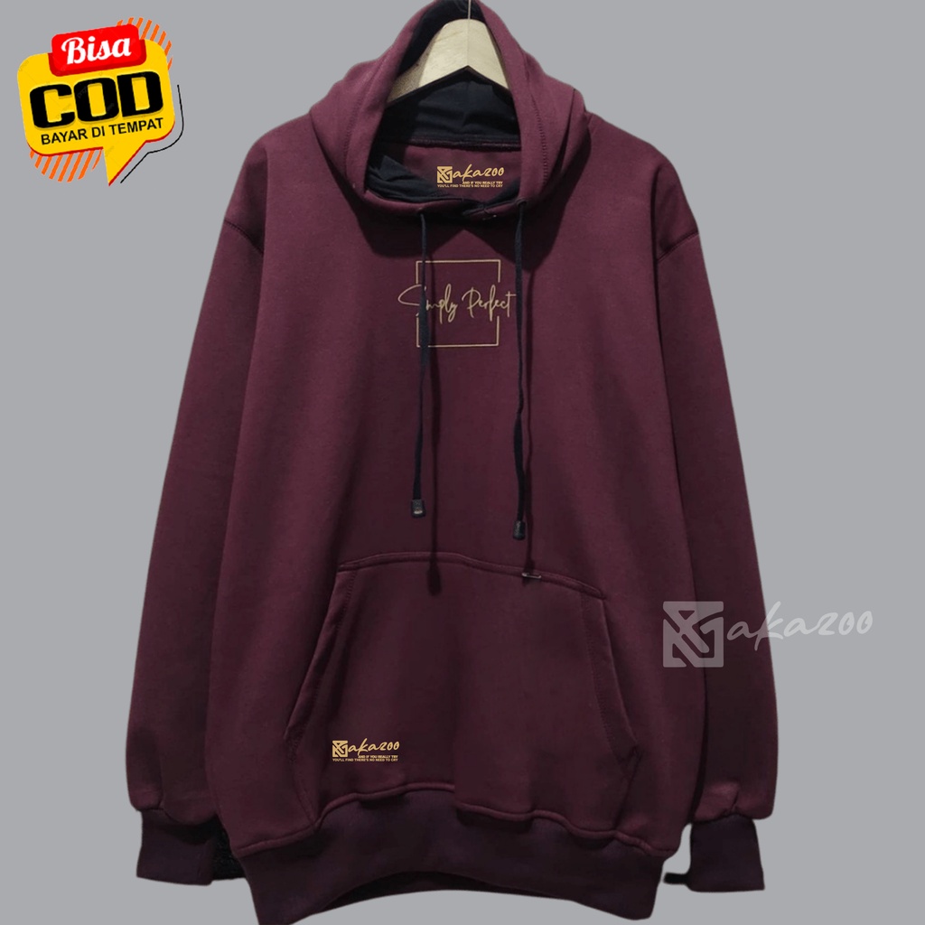 SWITER pria switer cowok akazoo JPN  simply perfect mocca  hoodie pria distro original gambar depan keren sweater oversize korean style jamper hodie cowok unisix m L xl xxl premium akazooofisial 02