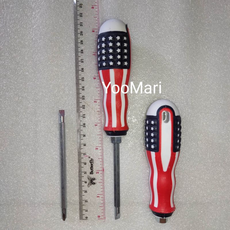 Drei obeng plus min screwdriver + - tools 2in1