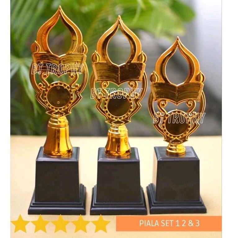 も Piala Masjid 1 Set ( Berisi 3 Piala )/Piala Set Lomba Keagamaan/Piala set lomba Maulid Nabi SPECIA
