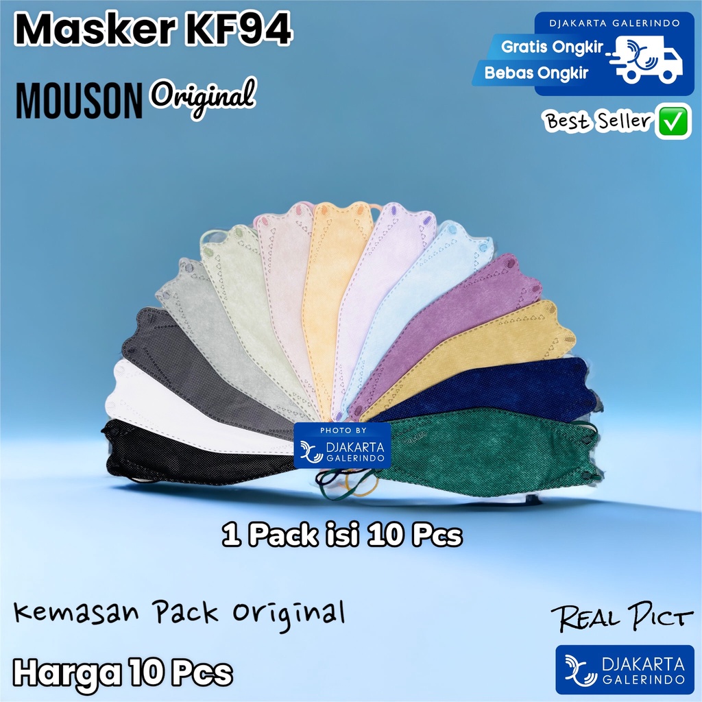 Masker MOUSON KF94 4Ply original isi 10Pcs