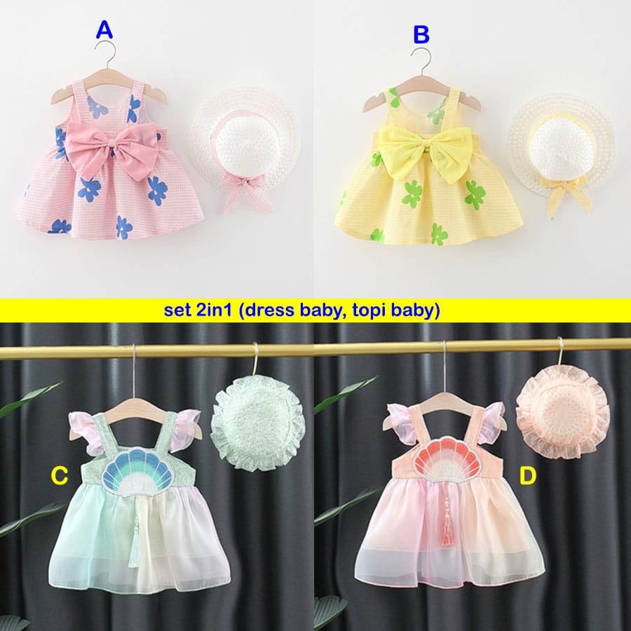 Dress Baby Girl Dengan Topi
