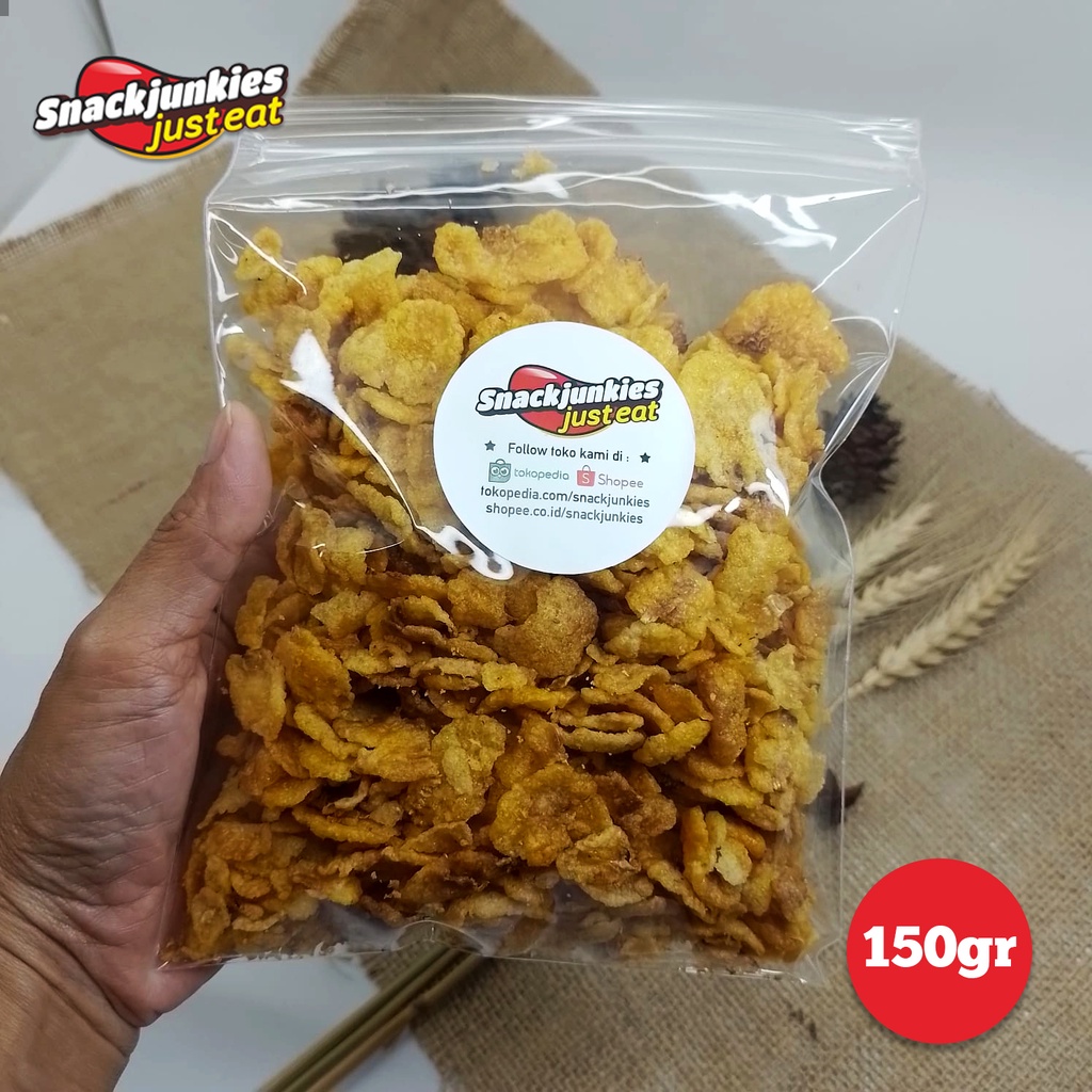 

Keripik Emping Jagung Geprek, Camilan Jagung Rasa Gurih & Kriuk