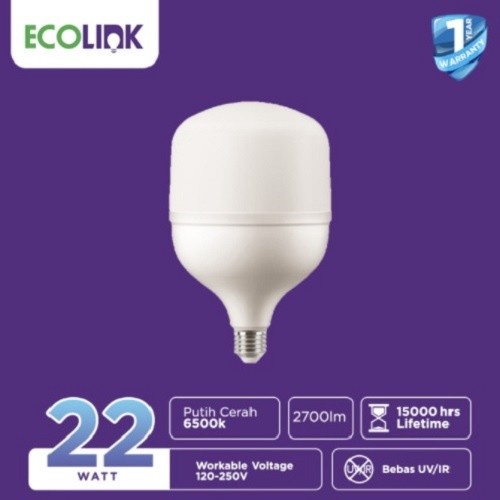 Ecolink LED Bulb Capsule 22W E27 - Cool Day Light