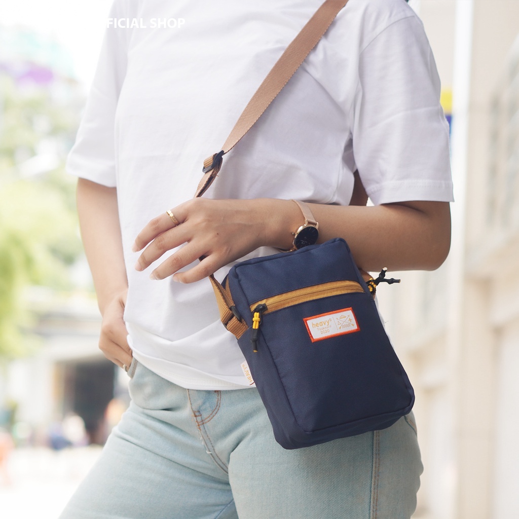 Heavy Tas Selempang Kasual Pria dan Wanita Premium Pouch Bag