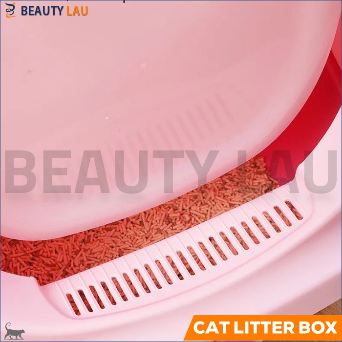 CAT LITTER BOX KUCING JUMBO TERTUTUP BAK PASIR TEMPAT PUP POOP KOTORAN KUCING TOILET WC KUCING