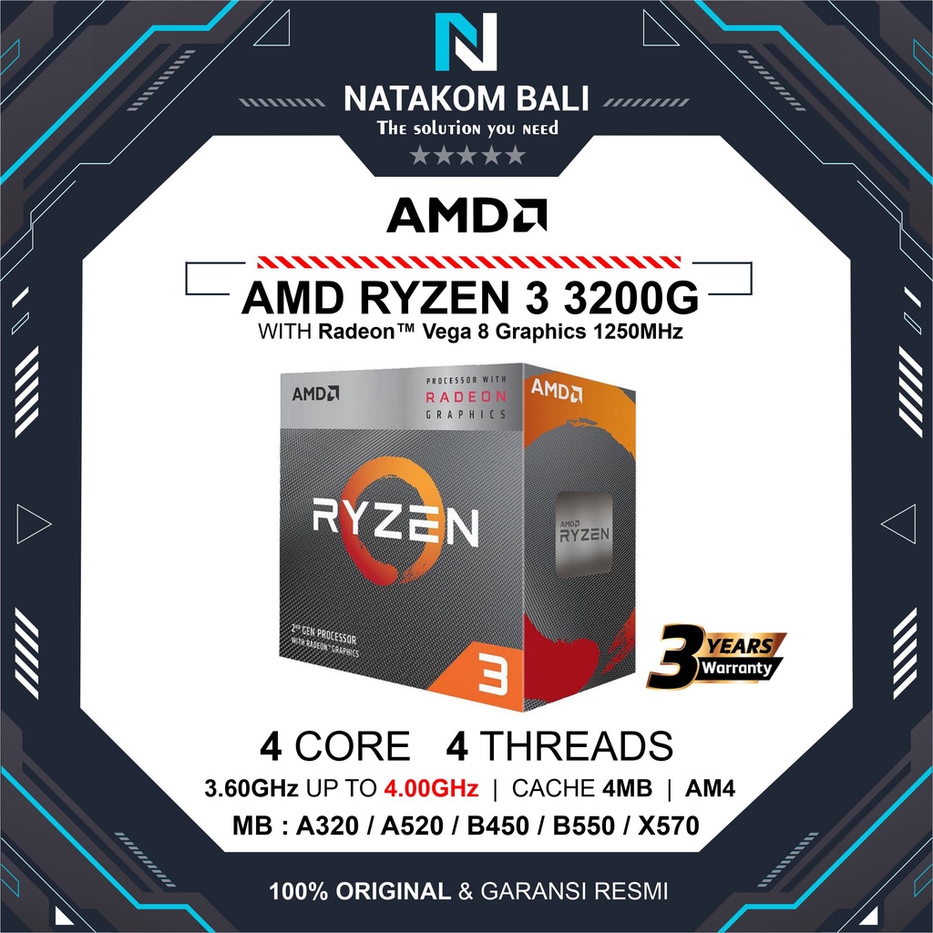 PROCESSOR AMD RYZEN 3 3200G