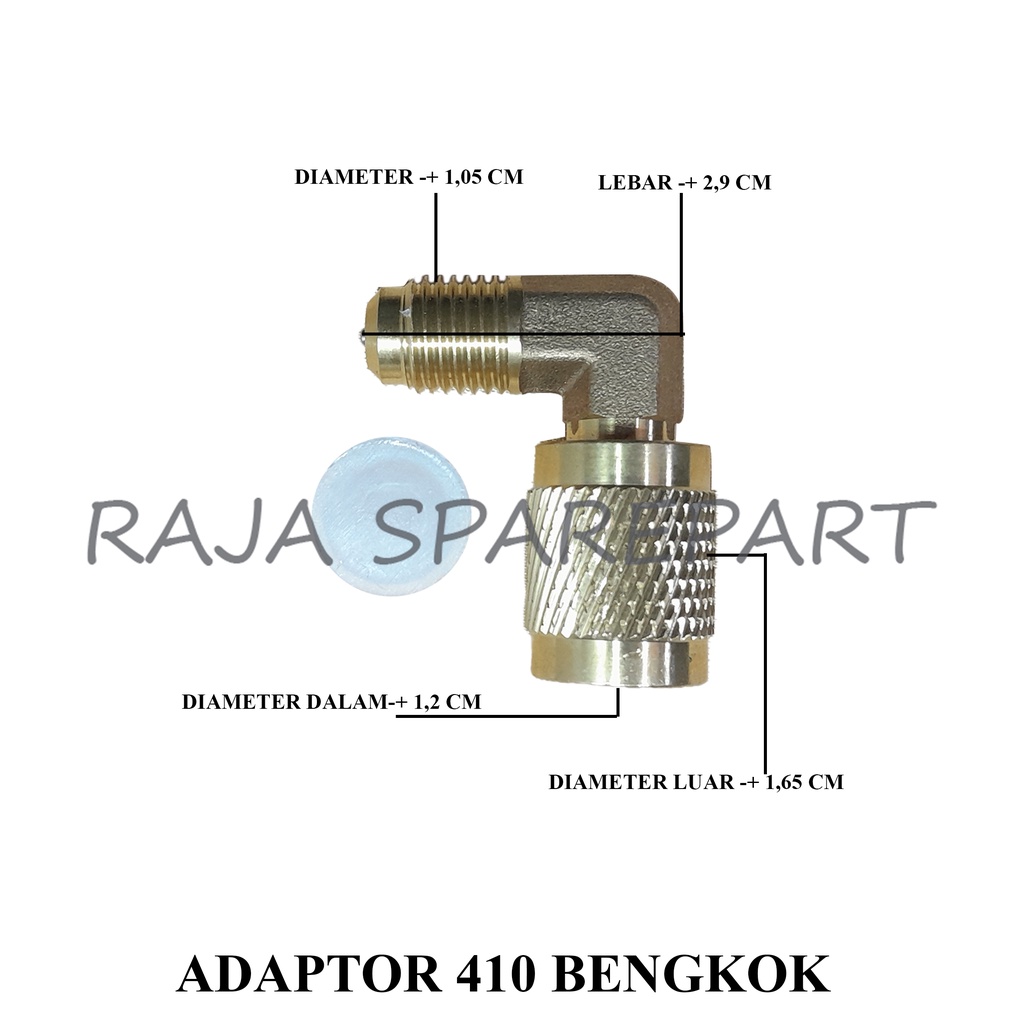 Adaptor/Adapter/Nepel FREON R32/R410 (Bengkok 90°)