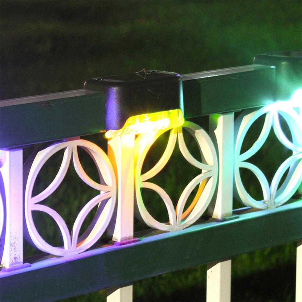 Lampu Taman Hias Pagar Balustrade Light Solar IP65 RGB 4 PCS - YA80