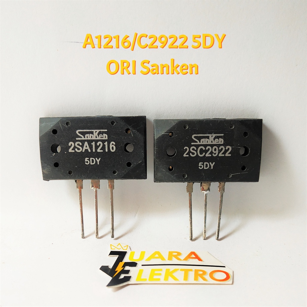 Transistor A1216/C2922 5DY ORI Sanken (1 SET)