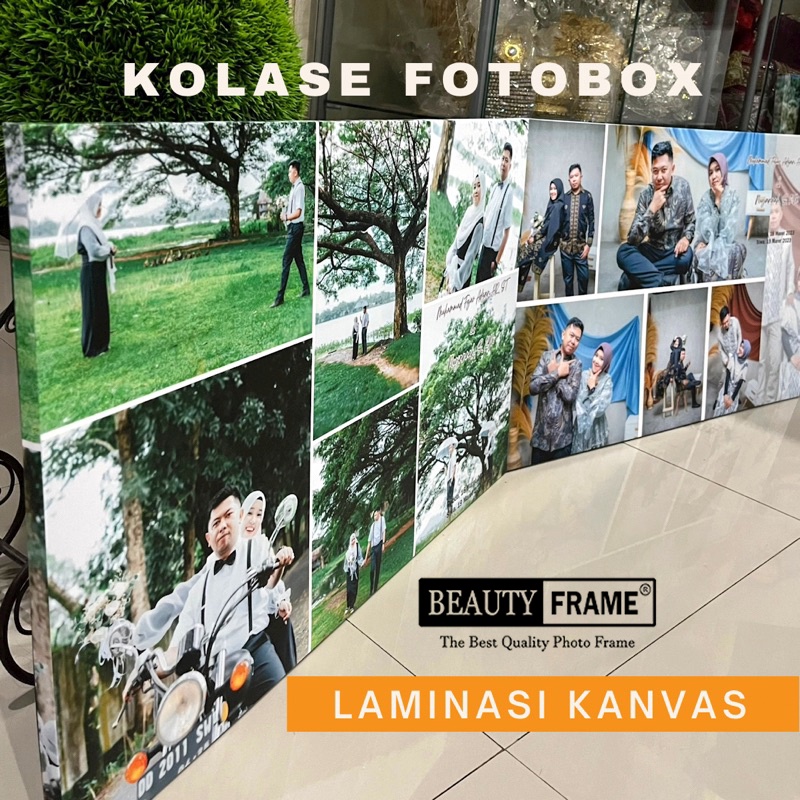 Cetak Kolase FotoBox Frameless Design Suka Suka