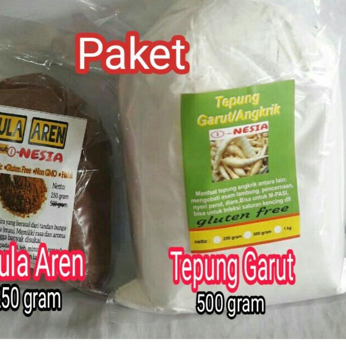 

✨Original✨ (READY) Paket Asam Lambung Tepung garut 500 gr dan gula aren 250 gr 
