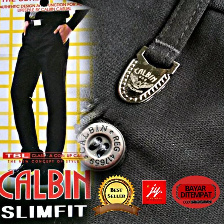 HARGA BERSAHABAT CELANA BAHAN PRIA FORMAL SLIM FIT&REGULER HITAM BUAT KERJA KANTOR NIKAH DASAR KAIN 