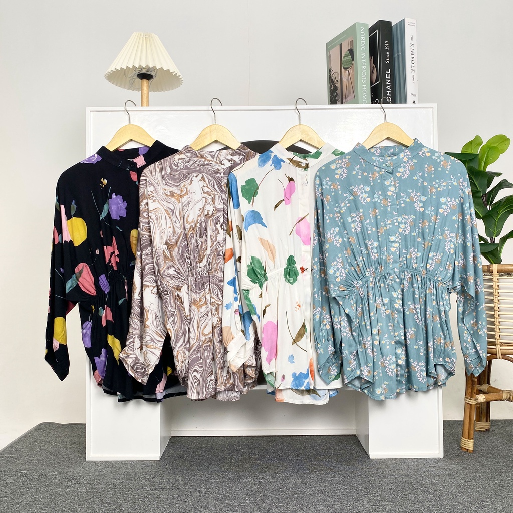 BLOUSE GLORY KEMEJA SHANGHAI RAYON MOTIF PREMIUM B660