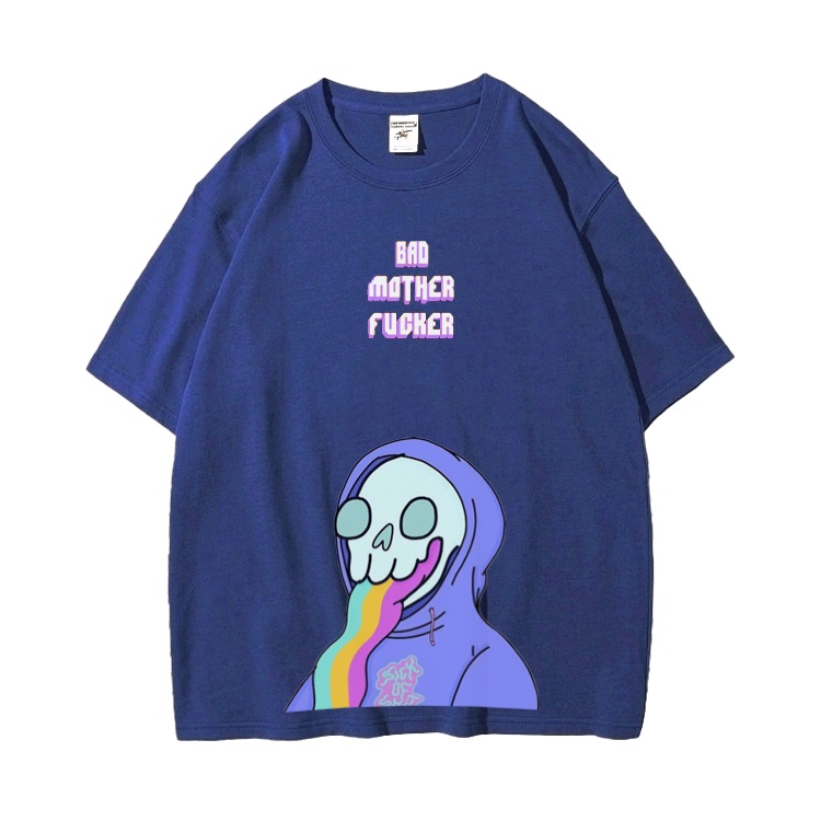 Amspro Kaos oversize Kaos Pria T-shirt Distro Baju Pria Atasan Pria BMF Alien