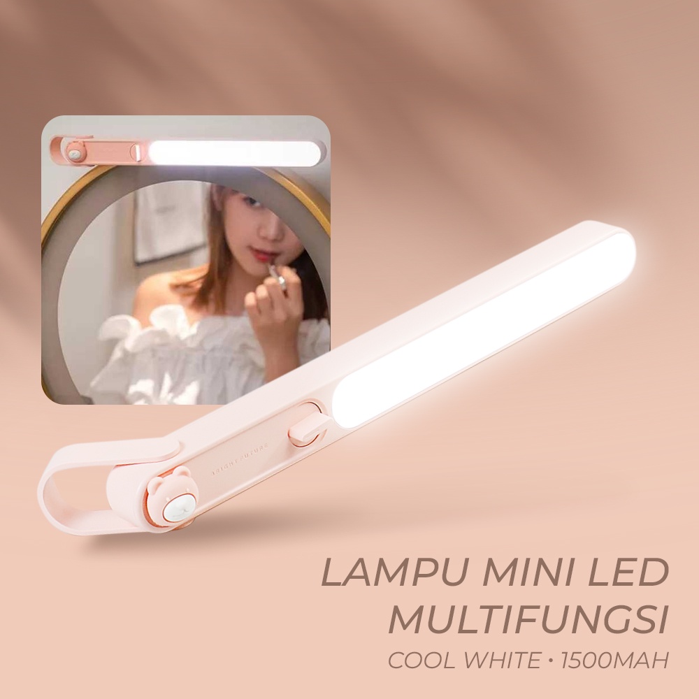 3LIFE Lampu Mini LED Multifungsi Portable Lamp Cool White 1500mAh 5V - 337 - Pink