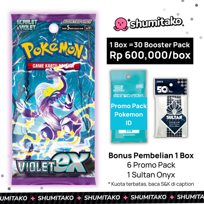 Terlaris Kartu Pokemon Tcg Indonesia Sv1V Violet Ex Booster Box Original