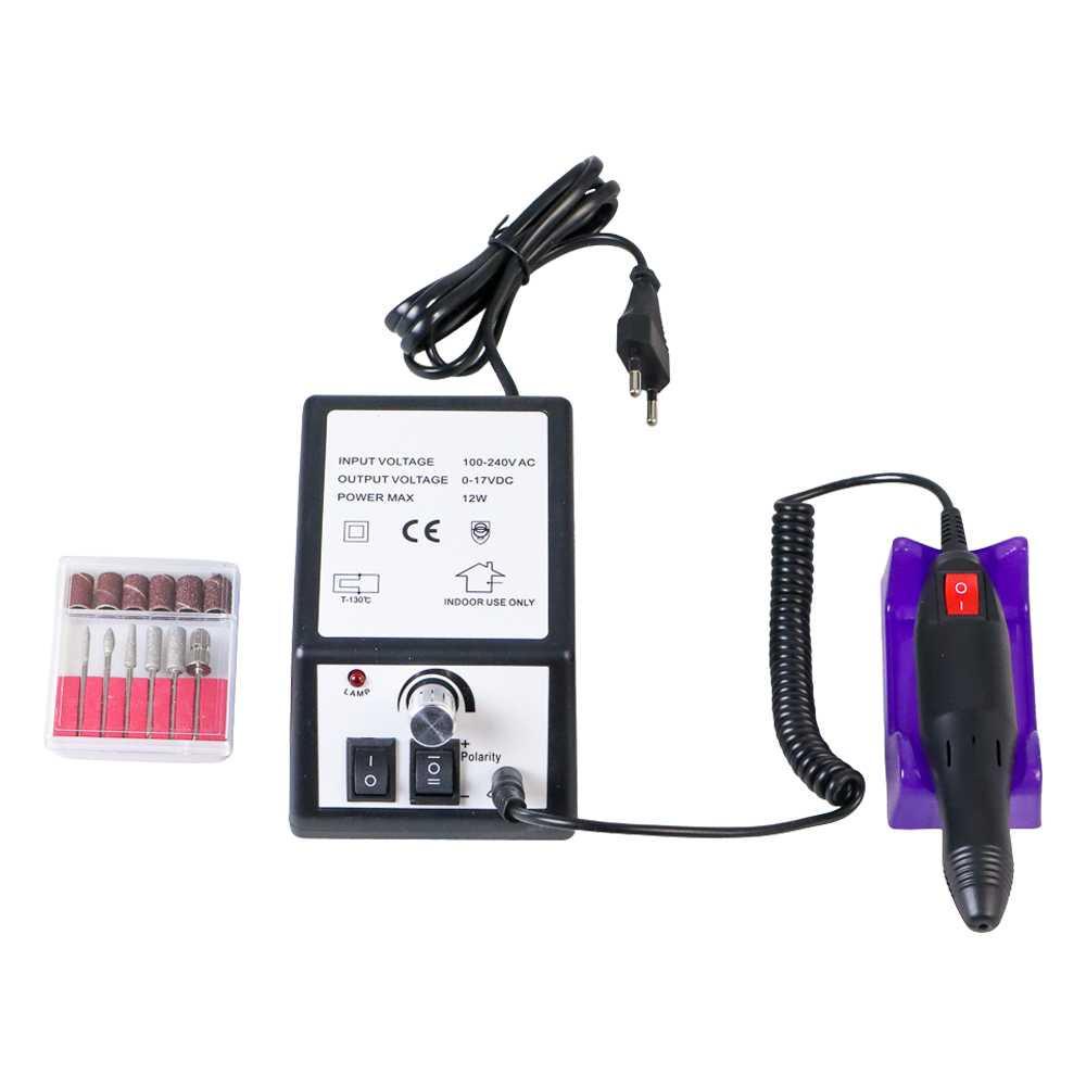 Set Alat Kikir Kuku Elektrik Nail Machine Manicure Pedicure - 2000 - Black