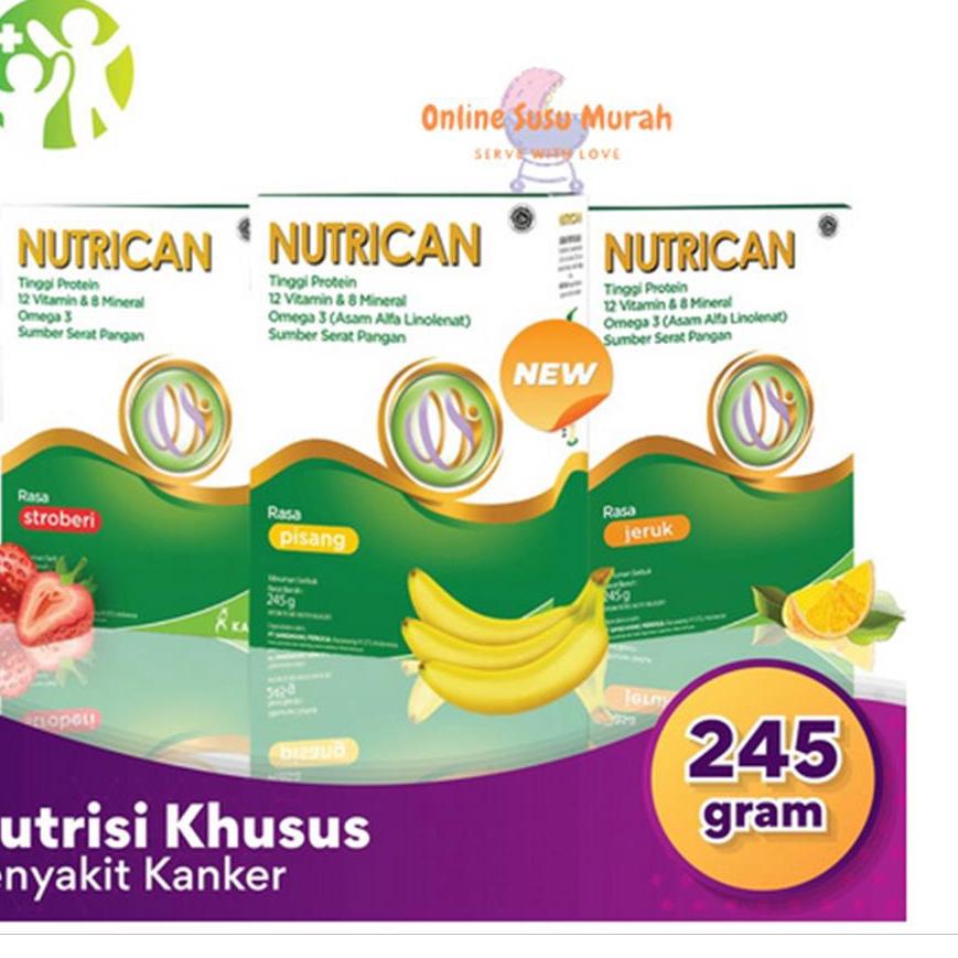 

◄ NUTRICAN SUSU TINGGI PROTEIN KHUSUS PASIEN KANKER 245 GRAM ●