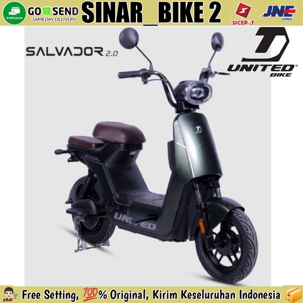 Sepeda Motor Listrik UNITED SALVADOR 2.0 600 Watt Electric Bike