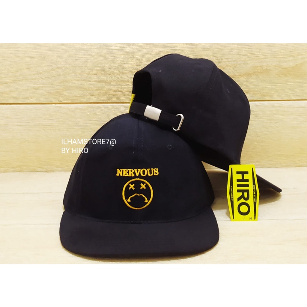 [COD]Topi Snapback Bordir Nervous New Model/Topi Distro Pria/Topi Keren