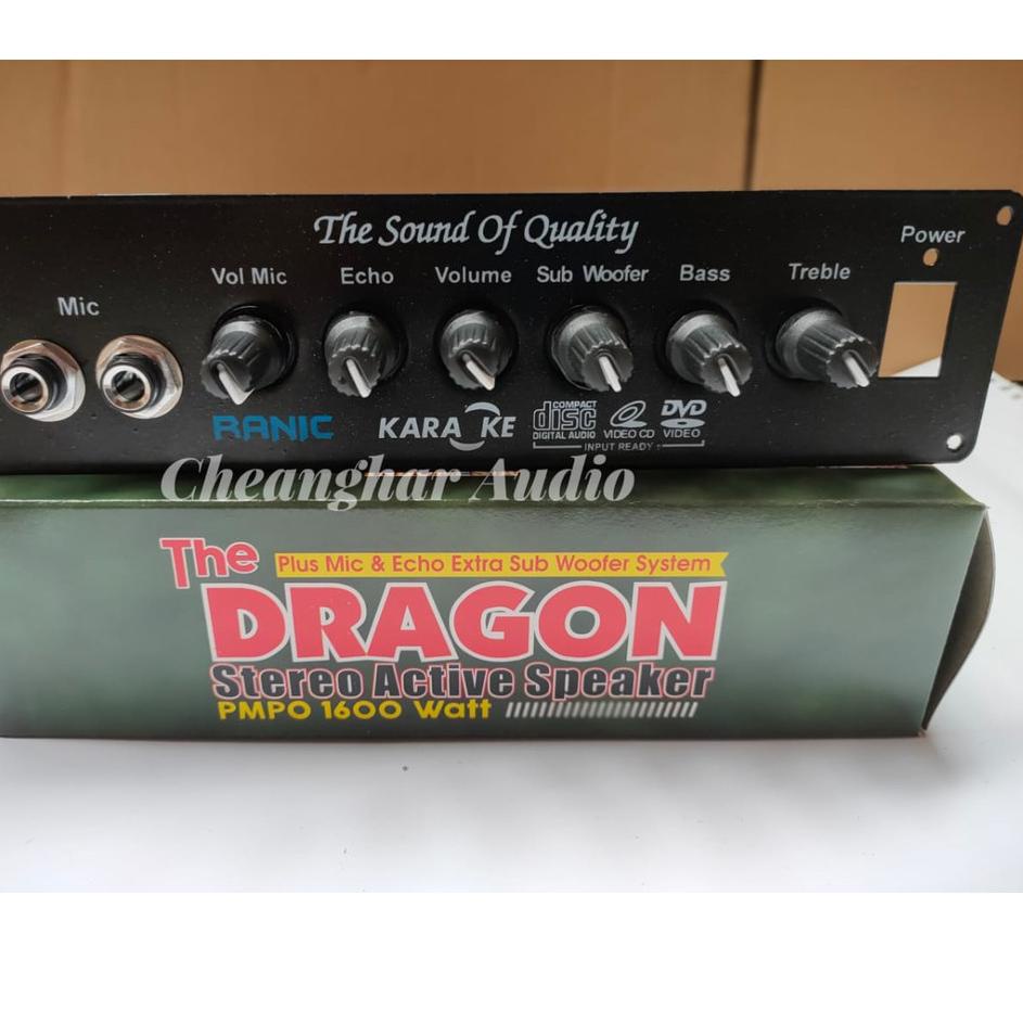 ☁ Kit Aktif Speaker  Dragon  Mic Echo Subwoofer ➦